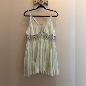 Free people mint color dress size Small